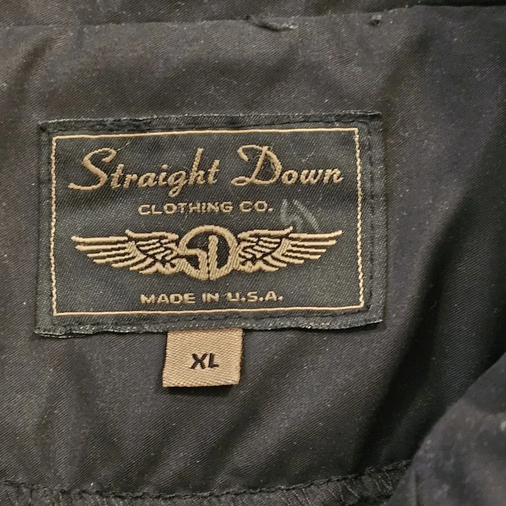 Straight Down Clothing Co Golf Vest Mens XL Gray Full Zip Polartec‎ Fleece USA